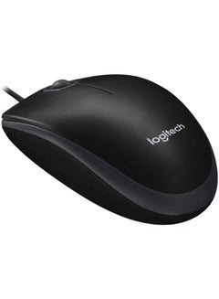 Logitech B100 Wired USB Mouse Black  - Image 2