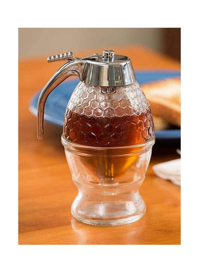 Raqi Glass Honey Dispenser For Distillation And Preservation Of Honey Clear  - Image 1