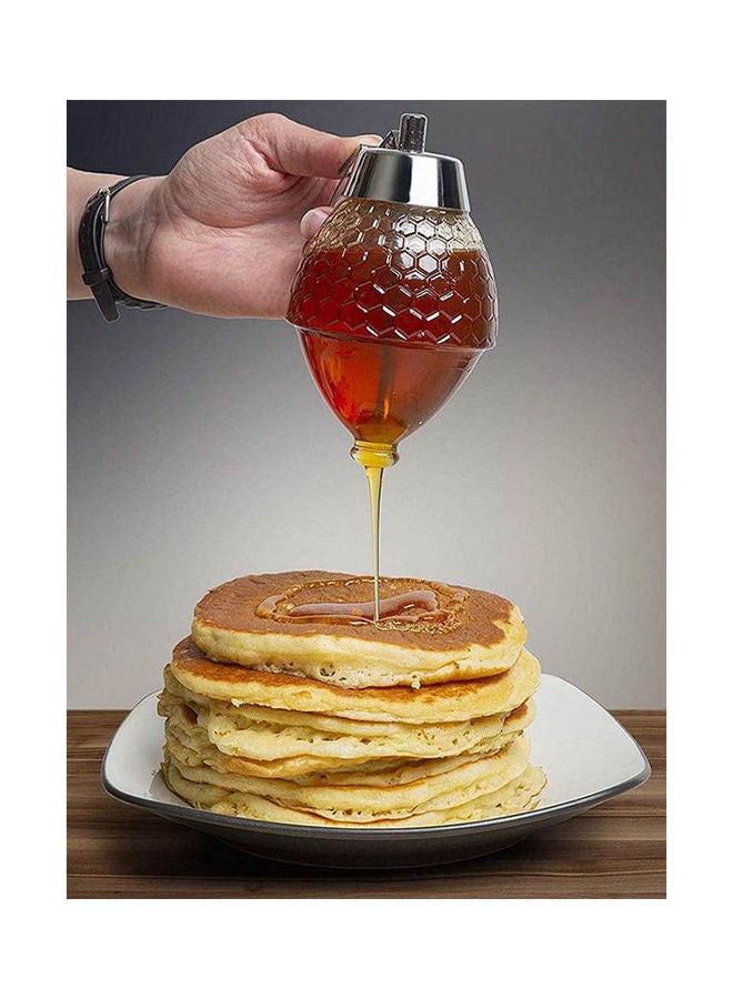 Raqi Glass Honey Dispenser For Distillation And Preservation Of Honey Clear  - Image 2