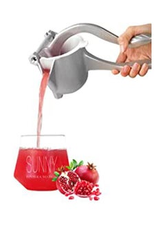 Hand Squeezer Premium Quality Metal Aluminum Alloy Lemon Squeezer Manual Citrus Press Juicer Lemon Lime Juice Silver