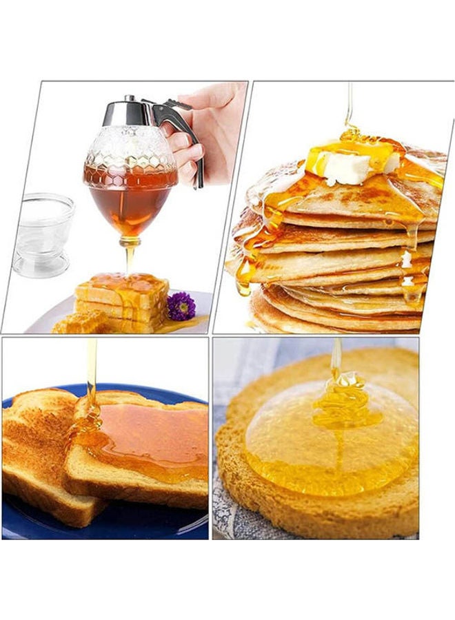 موزع العسل من Myb Supplies، زجاجة تخزين بلاستيكية أكريليكية بدون تسرب، زجاجة عصير شراب سائلة - Image 2