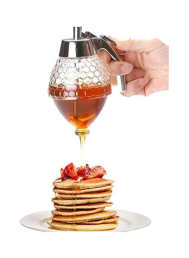 موزع العسل من Myb Supplies، زجاجة تخزين بلاستيكية أكريليكية بدون تسرب، زجاجة عصير شراب سائلة - Image 1