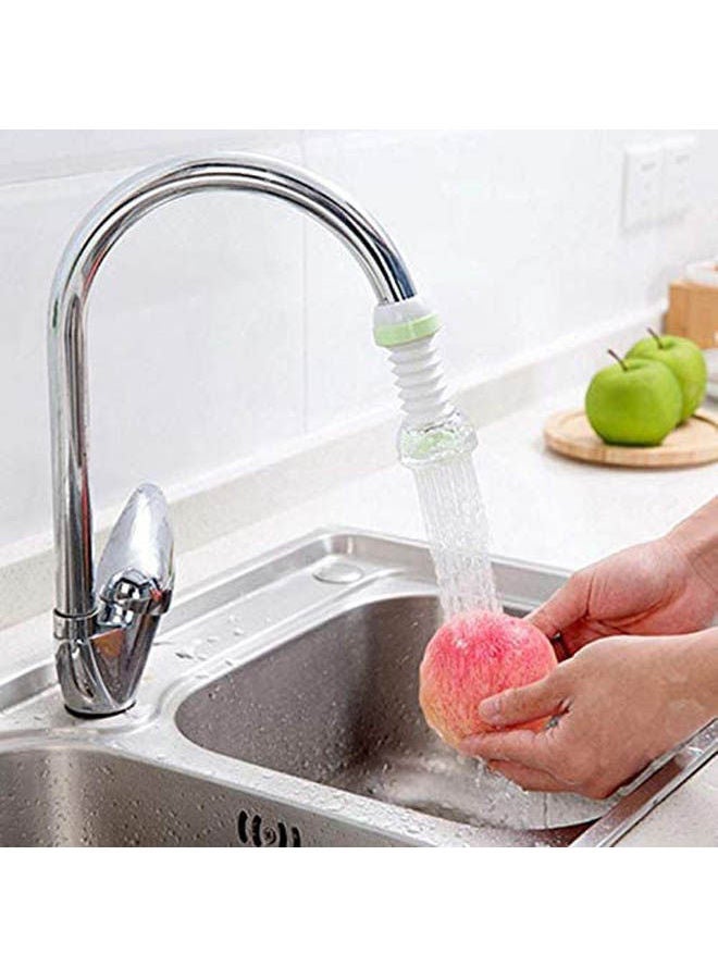 Kitchen Faucet Filter Splash Shower Tap Clear Green 14x3cm  - Image 2