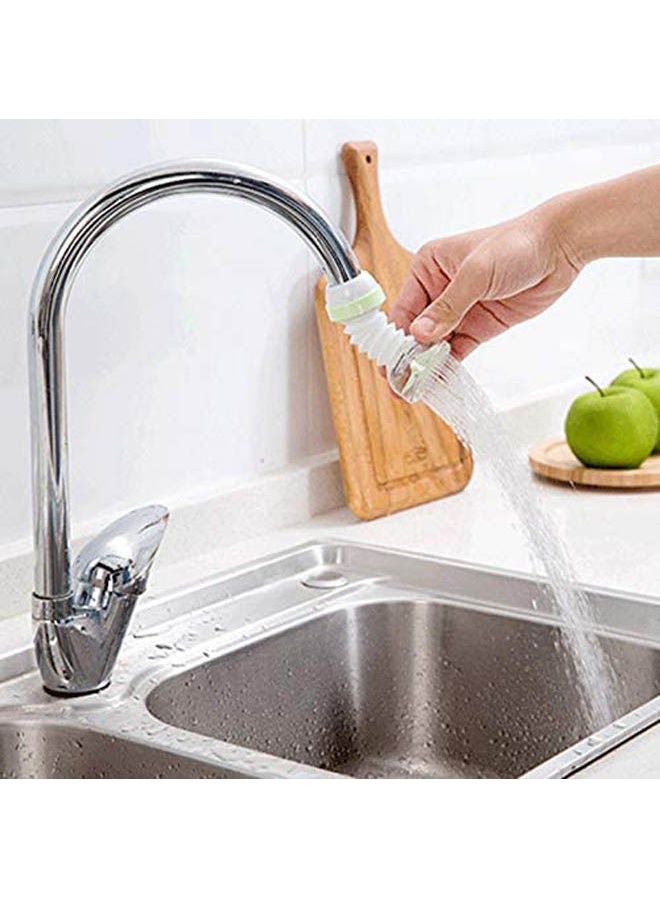 Kitchen Faucet Filter Splash Shower Tap Clear Green 14x3cm  - Image 3