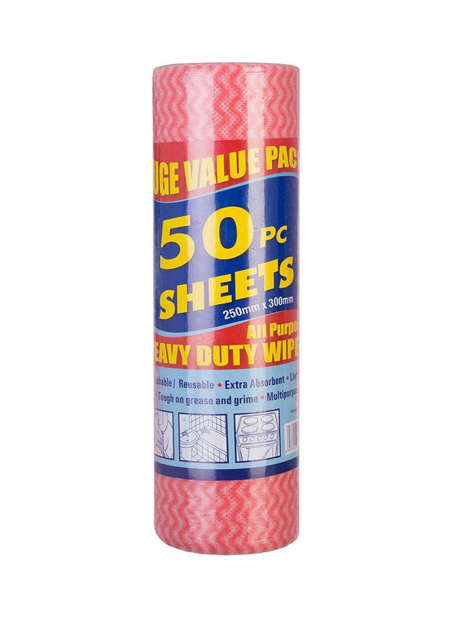 All Purpose Wipes Roll Pink