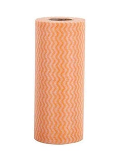 Generic 50Pcs/Roll Disposable Cleaning Towel Paper Towels Orange 26x7cm 