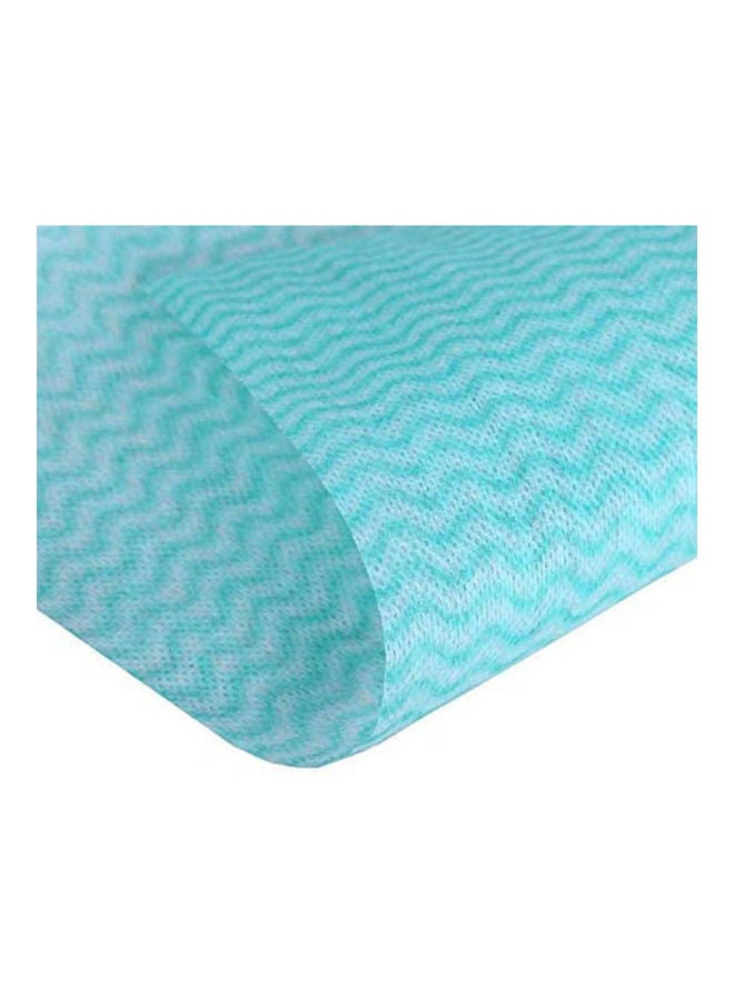 50Pcs/Roll Disposable Cleaning Towel Paper Towels Turquoise 26x7cm - Image 2