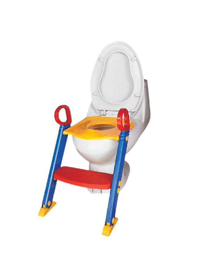 Large Anti-skid Toilet Plastic Ladder Chair With Padded Cushion and Adjustable Height