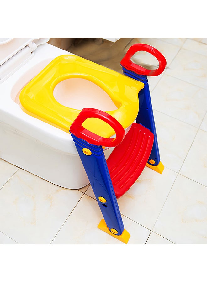 Large Anti-skid Toilet Plastic Ladder Chair With Padded Cushion and Adjustable Height