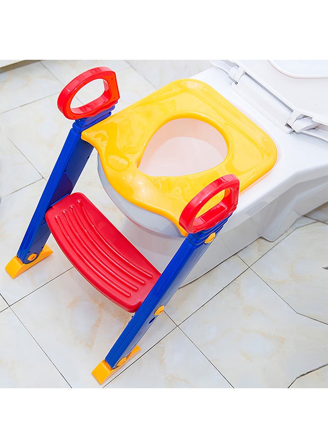 Large Anti-skid Toilet Plastic Ladder Chair With Padded Cushion and Adjustable Height
