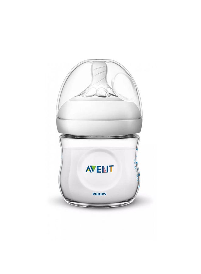 PHILIPS AVENT - Ultra Soft Baby Natural Nipple Feeding Bottle, Ergonomic Shape, Anti-colic 125ml (0-12m) - Image 1