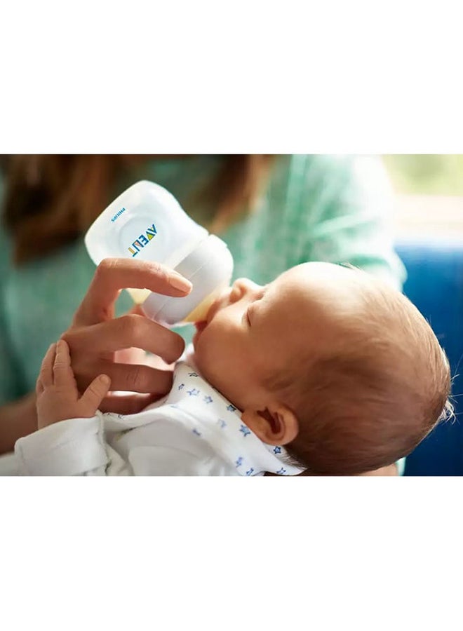 PHILIPS AVENT - Ultra Soft Baby Natural Nipple Feeding Bottle, Ergonomic Shape, Anti-colic 125ml (0-12m) - Image 1