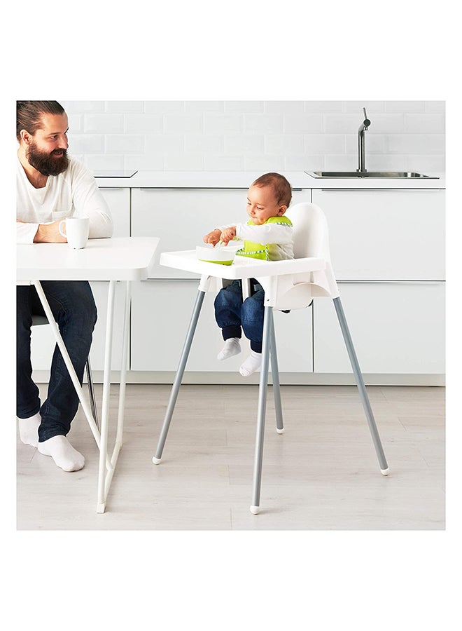 Multifunctional Elevated High Chair With Dining Tray And Safety Seat Belt For Children - Image 5