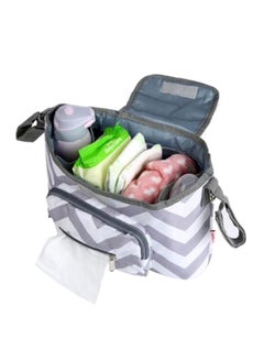 Multifunctional Trendy Lightweight Canvas Large Baby Stroller Diaper Organizer Bag