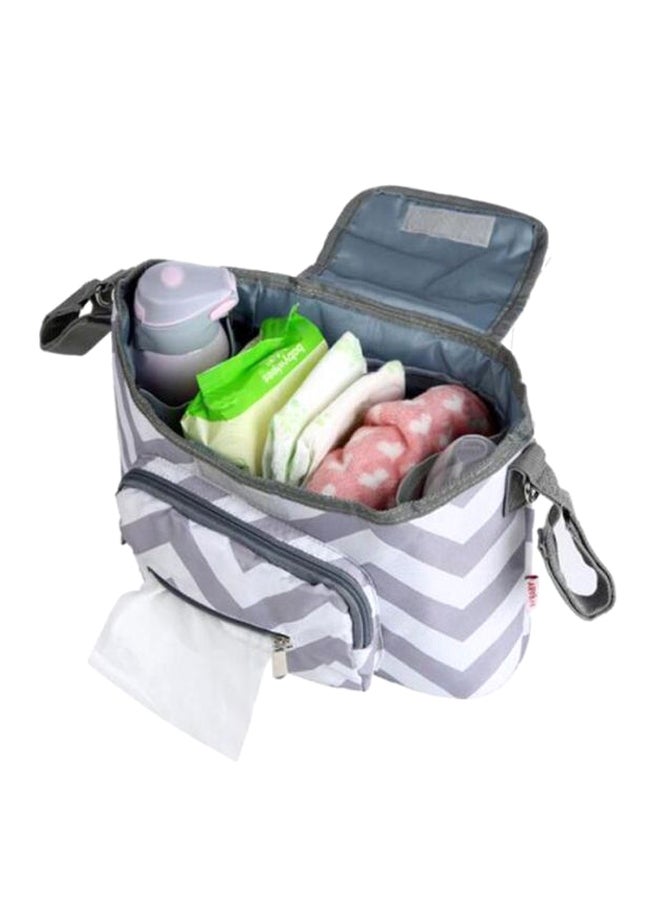 Generic - Multifunctional Trendy Lightweight Canvas Large Baby Stroller Diaper Organizer Bag - Image 1