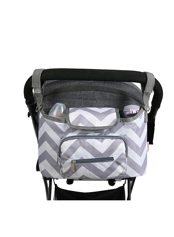 Generic - Multifunctional Trendy Lightweight Canvas Large Baby Stroller Diaper Organizer Bag - Image 1
