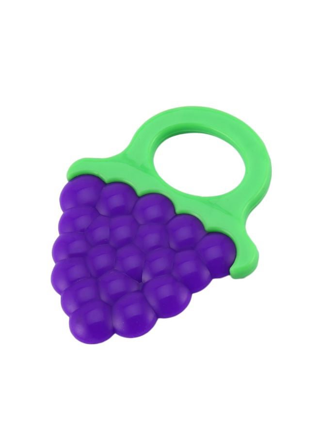 Non-toxic Fruit Shaped Soft And Comfortable Baby Silicone Teether - Purple