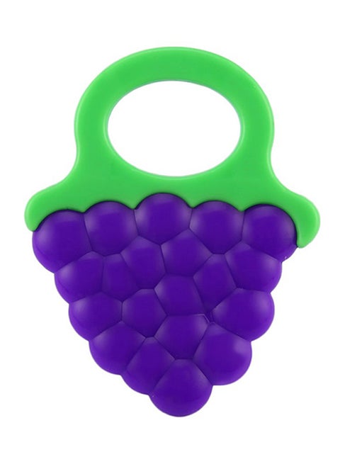 Non-toxic Fruit Shaped Soft And Comfortable Baby Silicone Teether - Purple
