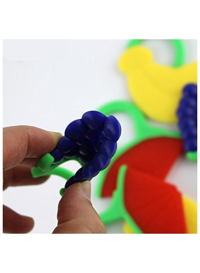 Non-toxic Fruit Shaped Soft And Comfortable Baby Silicone Teether - Purple