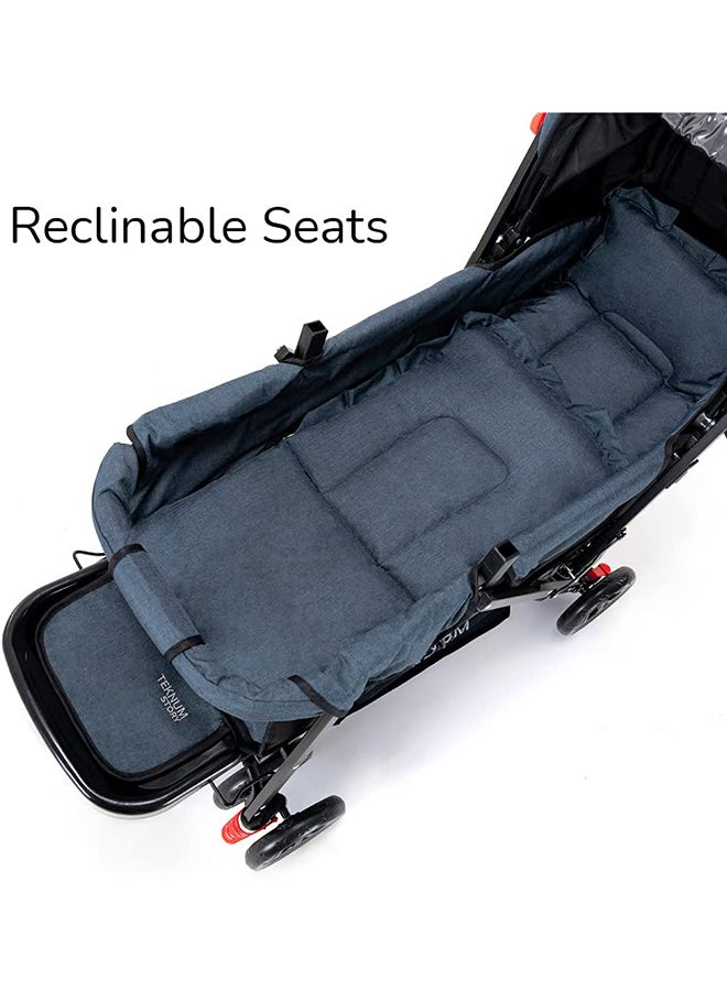 Double Baby Stroller Wide Seat And Canopy 360° Rotating Wheels - v1649596185/N33946793A_2