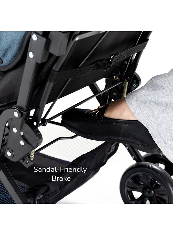 Double Baby Stroller Wide Seat And Canopy 360° Rotating Wheels - v1649596186/N33946793A_7