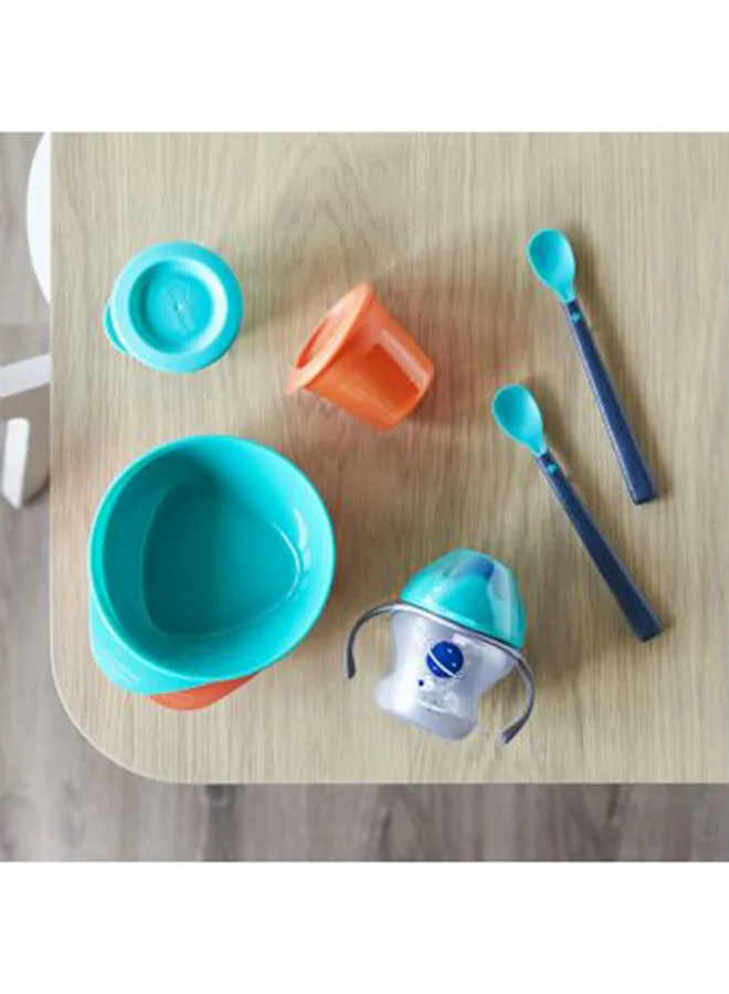 tommee tippee Complete Weaning Kit - Bowls, Spoons, Sippee Cup & Bib - Anti-Mess, On-the-Go Baby Mealtime Essentials