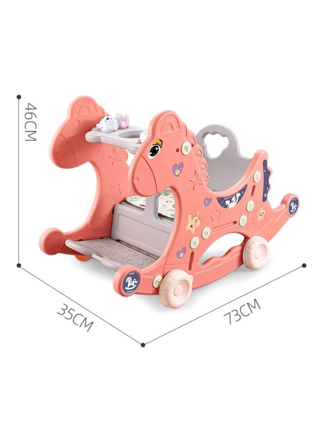 Baby love 3-in-1 Unique Vibrant Color Portable Rocker Horse Chair With Durable Plastic  - Image 2
