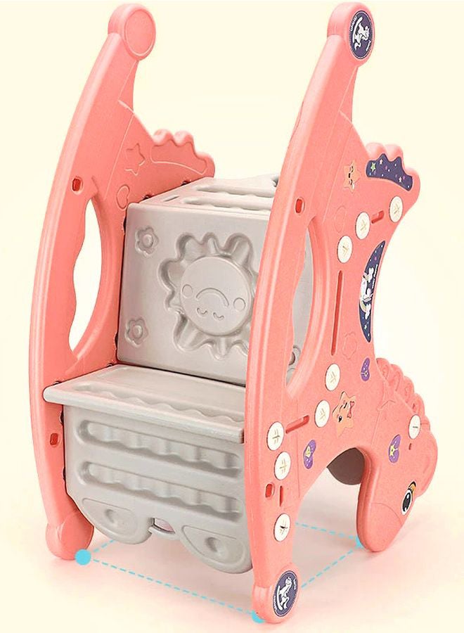 Baby love 3-in-1 Unique Vibrant Color Portable Rocker Horse Chair With Durable Plastic  - Image 3