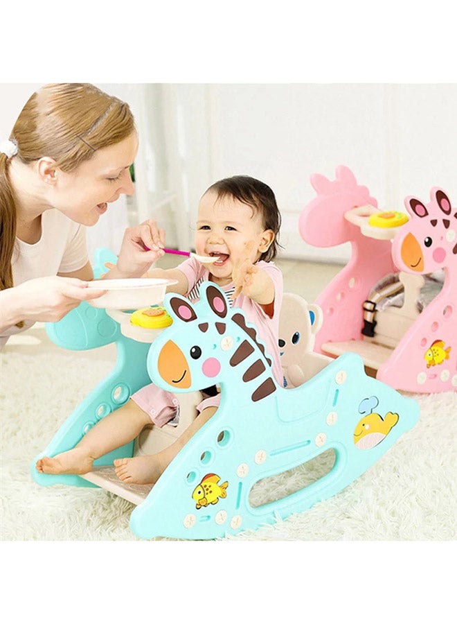 Baby love 3-in-1 Unique Vibrant Color Portable Rocker Horse Chair With Durable Plastic  - Image 5