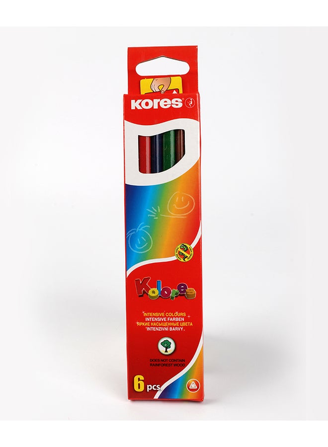 كورس Colores – Color Pencils – 6 Colors Multicolour - Image 2