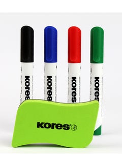 Kores KORES K-MARKER BOARD SET 4 COLORS CHISEL+ eraser board 20865 Multicolour  - Image 4