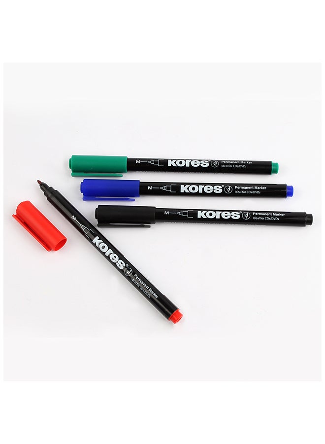 Kores K-Marker Fine M Set 4 Colours No 22140 Multicolour - Image 4