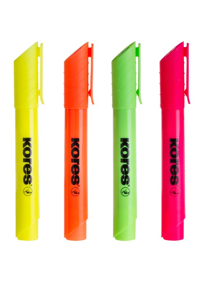 Kores 4 Set Of High Liner Plus Highlighters No.36040 Pink - Image 3