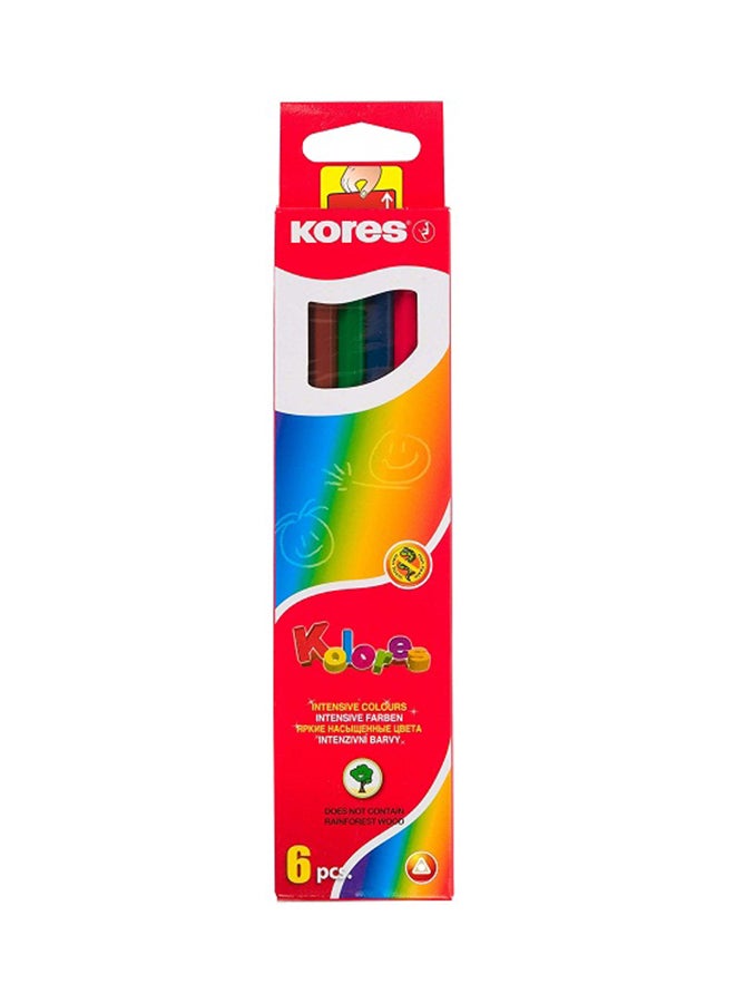 كورس Colores – Color Pencils – 6 Colors Multicolour - Image 1