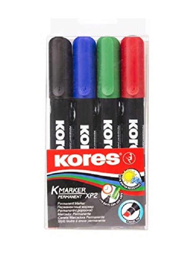 Kores - KORES Marker PRM XP2 chisel 4 COLOR  MIX Nr 20945 Multicolour - Image 1