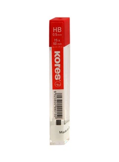 Kores KORES Mechanical Pencil Leads, HB 0,5mm NO:99015 Black  - Image 1