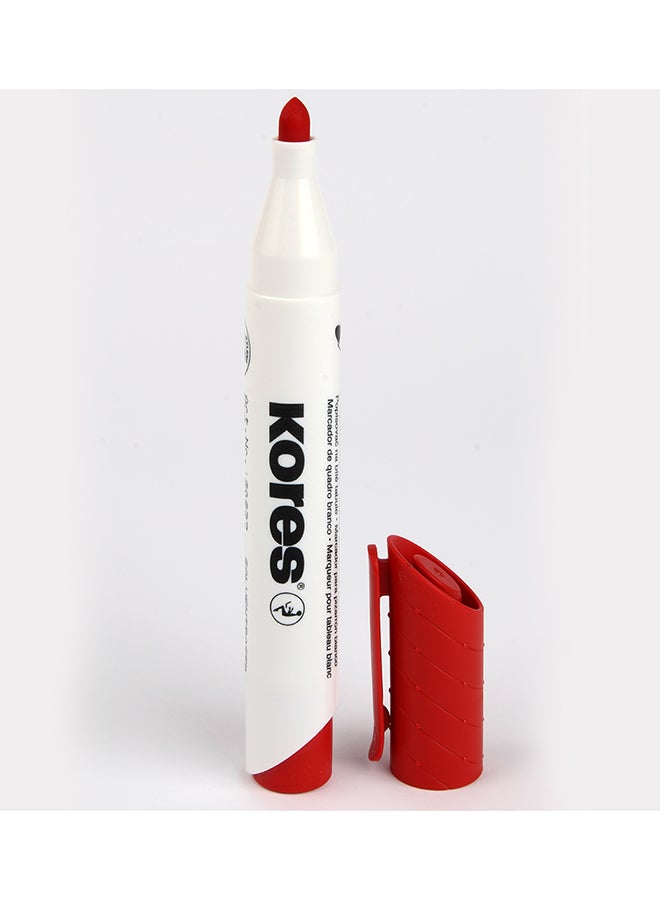Kores Round Tip Board Marker XW1 No:20835 Red  - Image 4