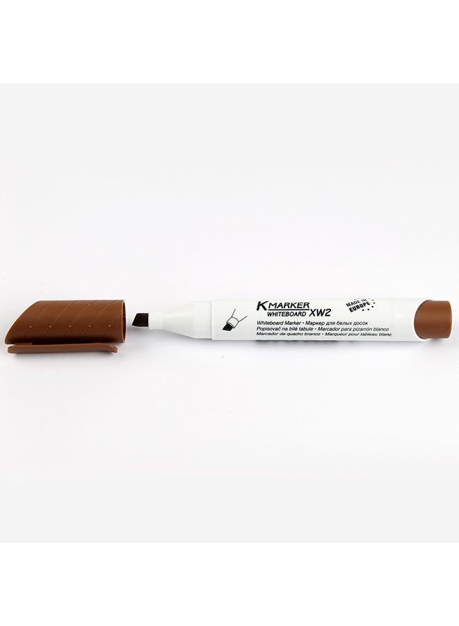 Whiteboard Marker Chisel Tip XW2 Brown