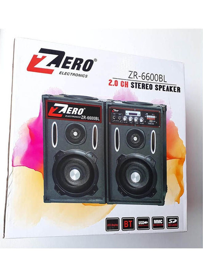 Zero Wired & Wireless Speakers ZR-6600 Black 