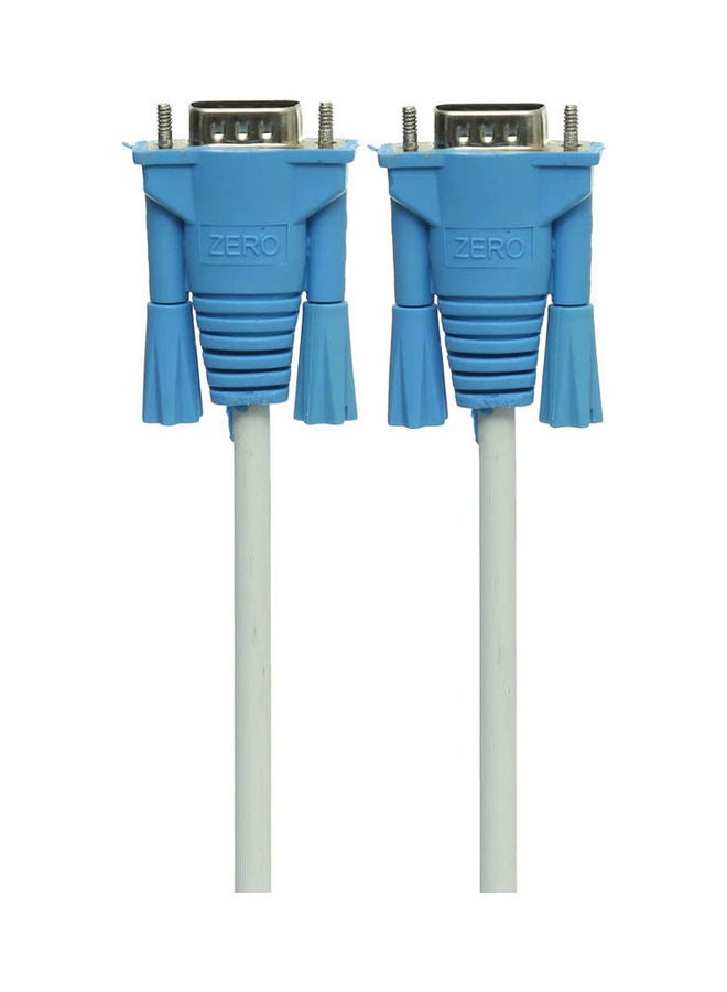 Zero High Performance In Hd Tv High Quality Vga Cable White-Blue