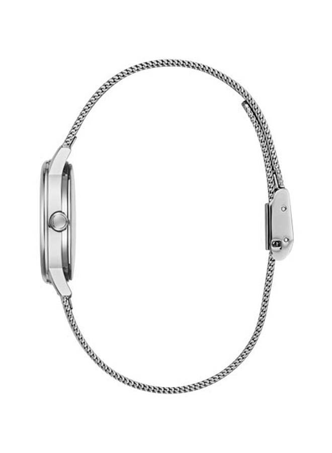 GUESS Women's Textured Stainless Steel/Mesh Bracelet Watch GW0106L1  - Image 2