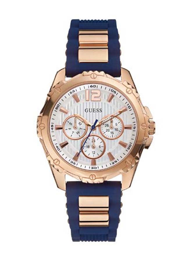 GUESS Women's Smooth Silicone Strap Watch W0325L8 - Image 1