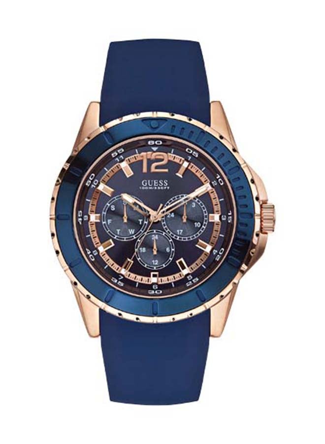 جس ساعة يد بسوارٍ من السيليكون الناعم طراز W0485G1 للرجال - Image 1