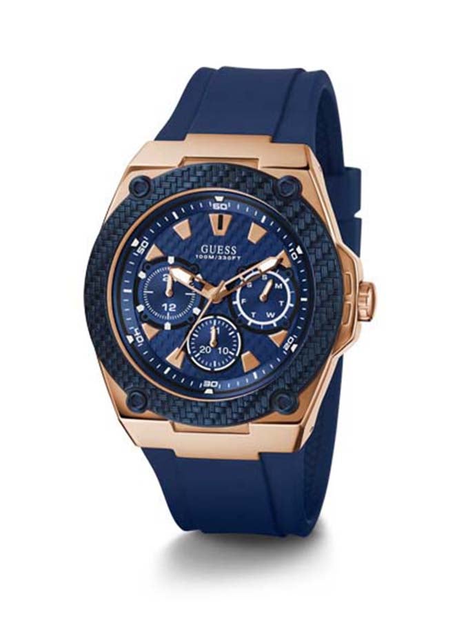 GUESS Men's Smooth Silicone Strap Watch W1049G2  - Image 4