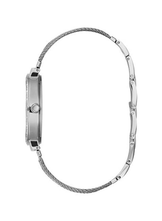 GUESS Women's Polished Stainless Steel/Mesh Bracelet Watch W1083L1  - Image 2