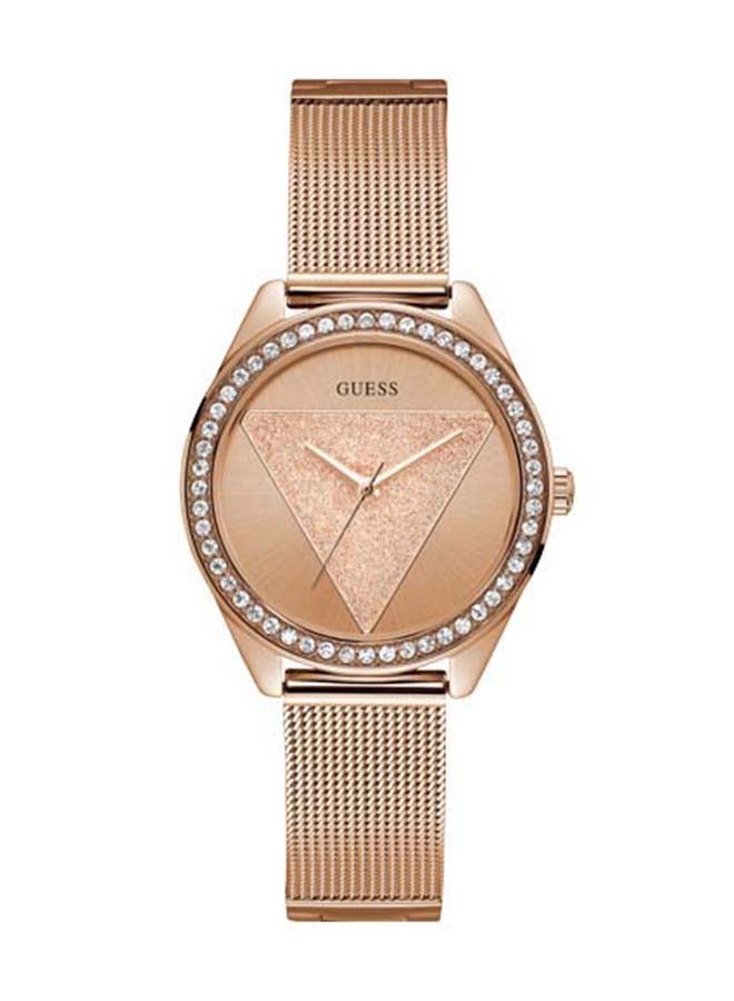 GUESS Women's Polished Stainless Steel/Mesh Bracelet Watch W1142L4  - Image 1
