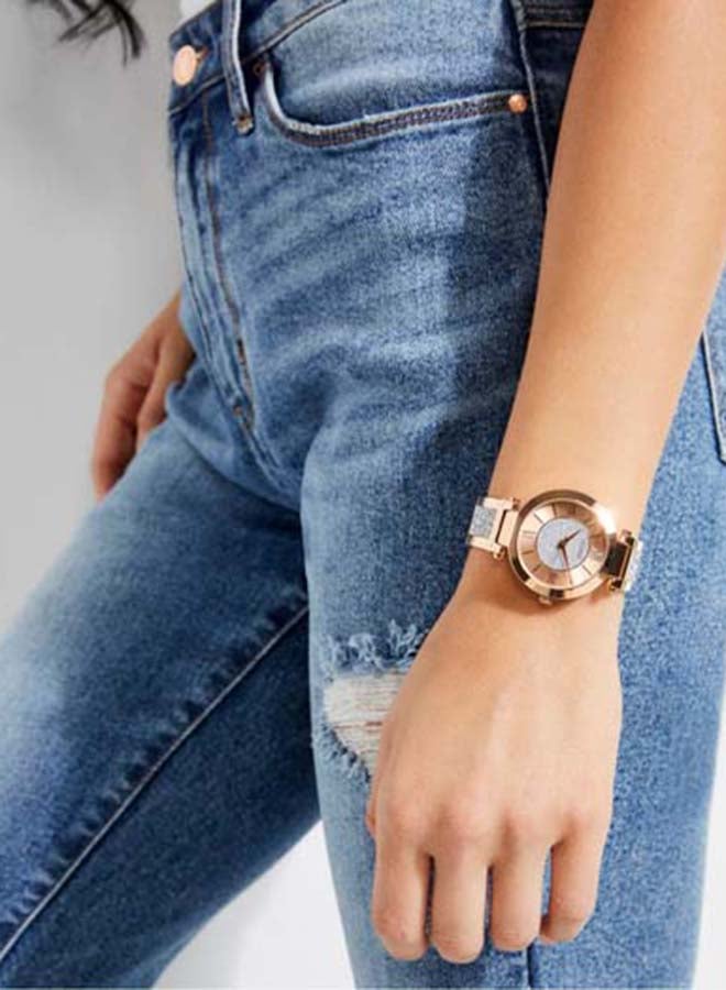 GUESS Women's Polished Stainless Steel Bracelet Watch W1288L3  - Image 4