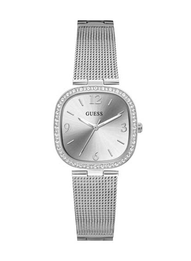 جس ساعة نسائية بسوار شبكي/ستانلس ستيل مصقول GW0354L1 للنساء - Image 1