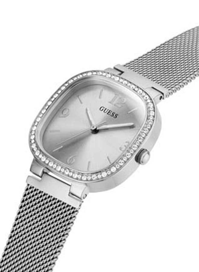 جس ساعة نسائية بسوار شبكي/ستانلس ستيل مصقول GW0354L1 للنساء - Image 5