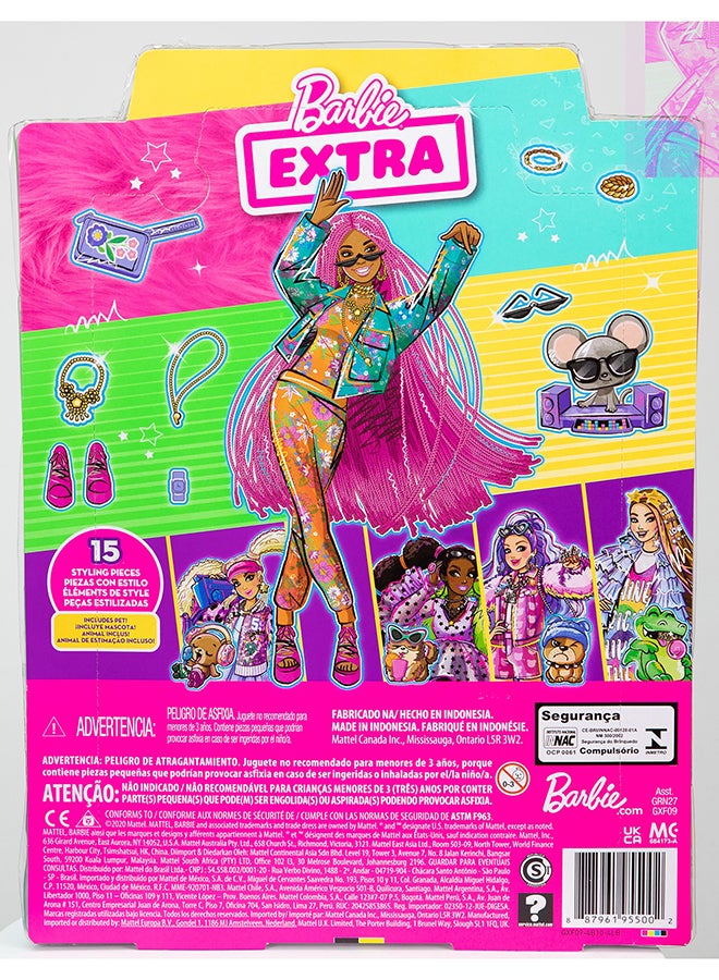 Barbie Extra Doll - Pink Braids  - Image 3